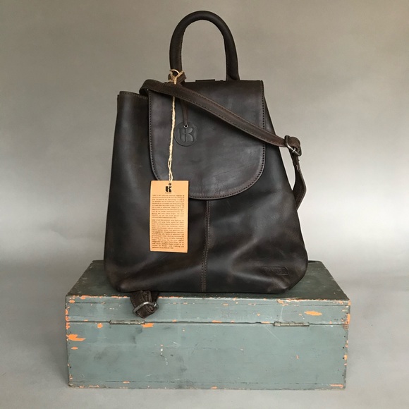 KASZER Buffalo Leather Backpack #20081 C6 - Picture 1 of 12